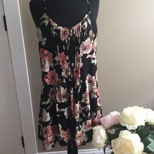 Sanctuary Floral Black Sundress Large